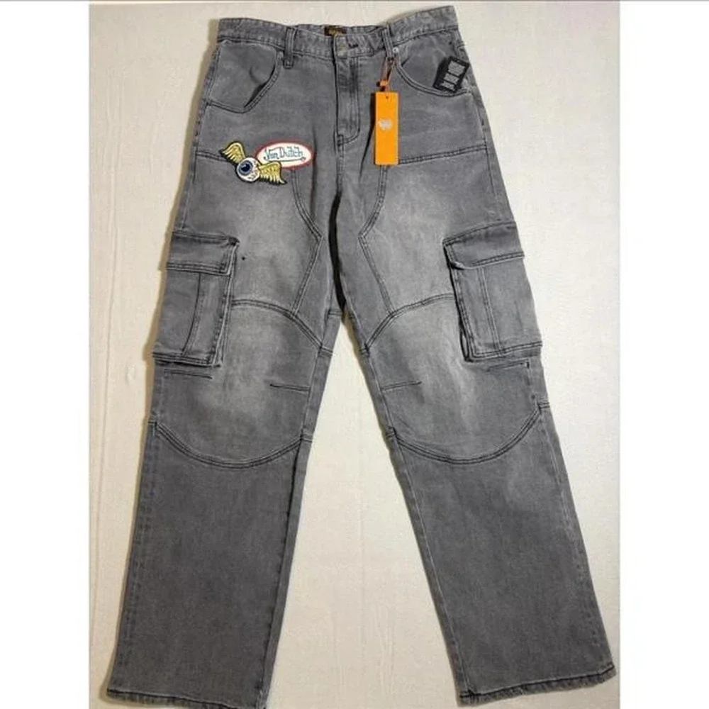 Von Dutch Y2K Gray Cargo Jeans NEW Men's Size 36